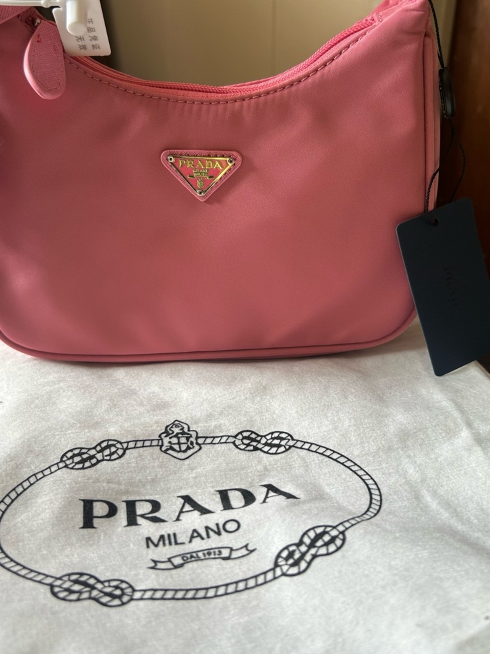 Prada Pink Re-Nylon Shoulder Bag